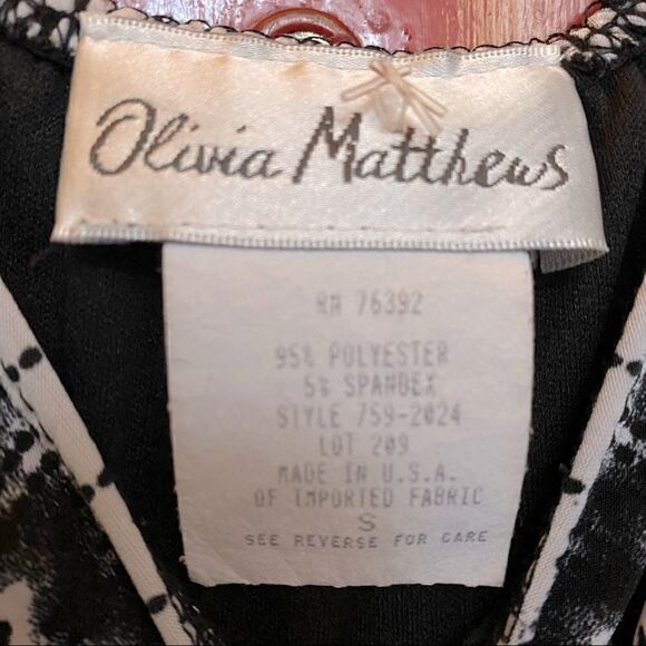 Dress – Size Small Olivia Matthews Black & White Maxi Dress - Picture 3 of 3